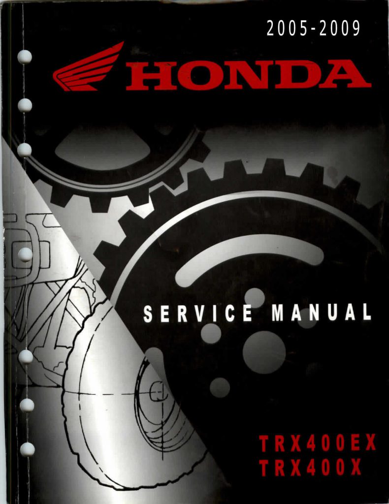 2005-2009 Honda TRX400EX Sportrax Service Manual