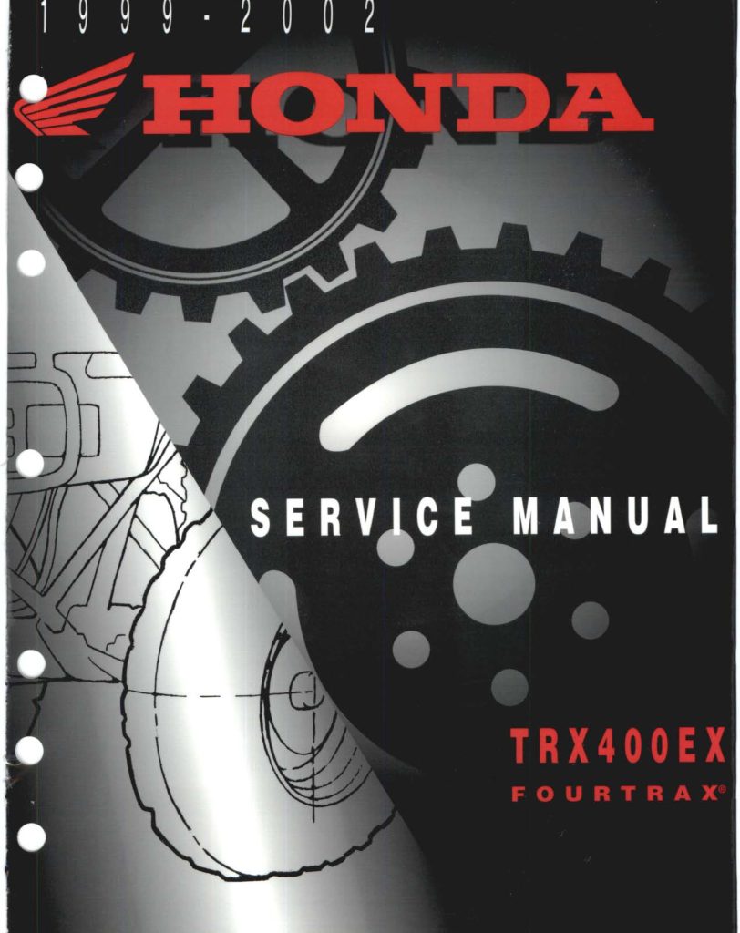 1999-2002 Honda TRX400EX Sportrax Service Manual